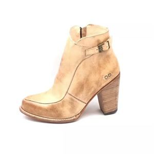 Bed|Stu Women's Sand Rustic Isla Ankle Bootie